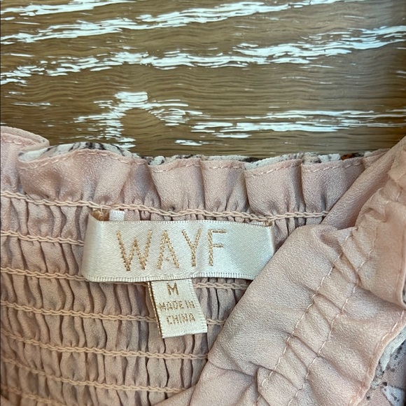 Wayf Pink Long Sleeve Sundress with Square Neck - Picture 2 of 5